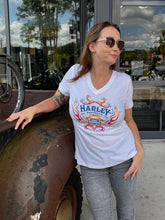 Load image into Gallery viewer, Savannah Harley-Davidson Women's Harley Fuego V-Neck T-Shirt