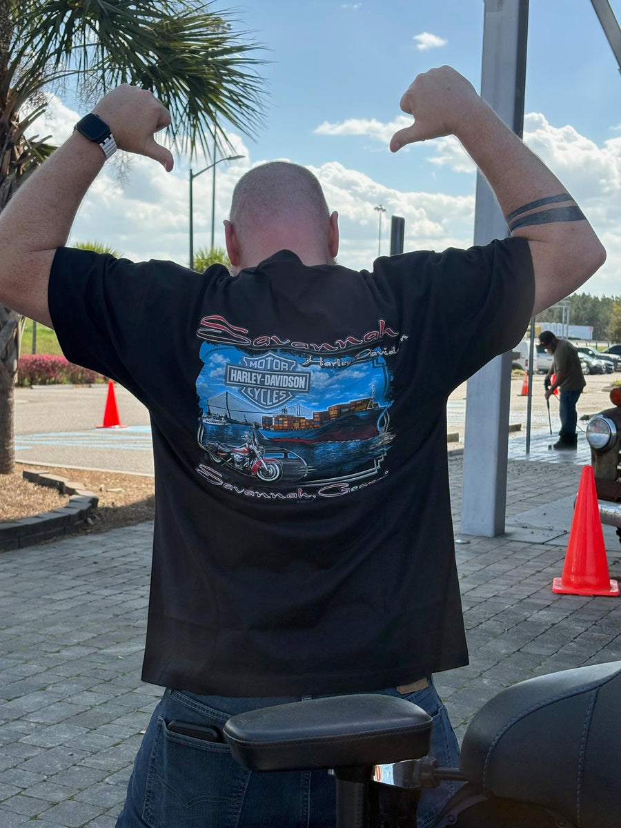 Savannah Harley-Davidson custom Men's Freedom Trike t-shirt