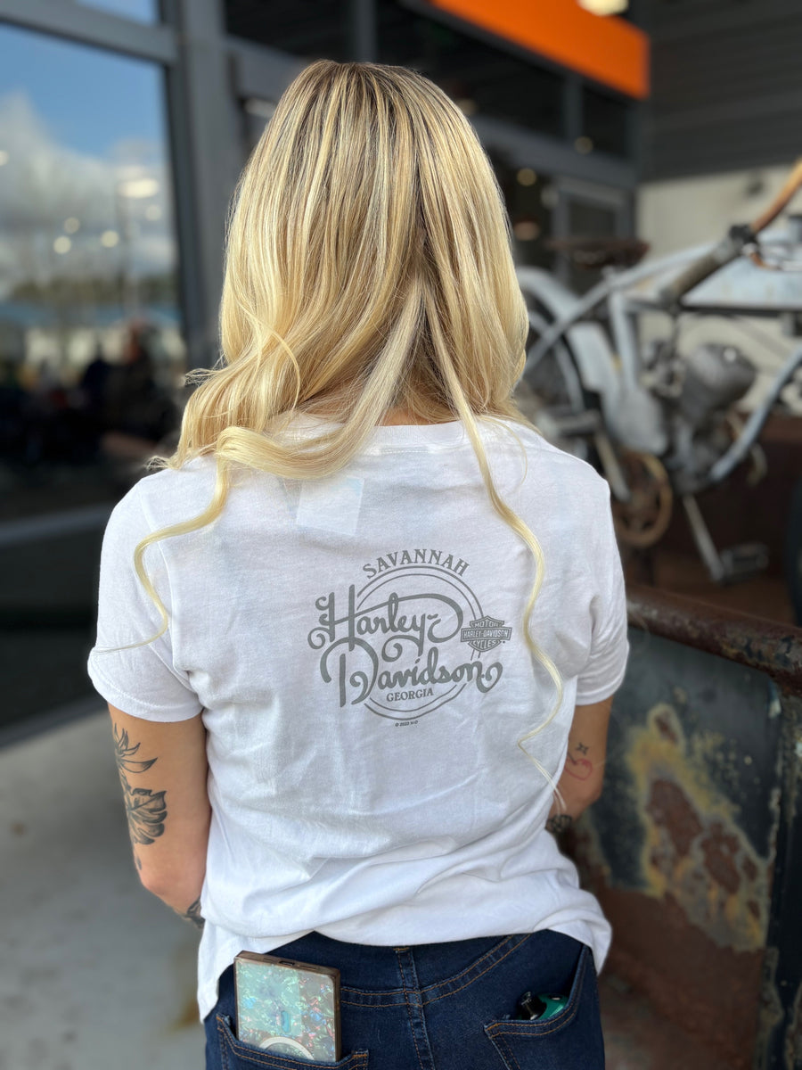 Savannah Harley-Davidson custom Women's Flourish t-shirt