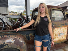 Load image into Gallery viewer, Savannah Harley-Davidson custom Women's Chrome Rose t-shirt