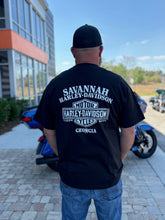 Load image into Gallery viewer, Savannah Harley-Davidson custom men's Stone Wings t-shirt