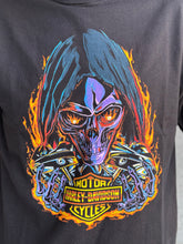 Load image into Gallery viewer, Savannah Harley-Davidson custom Men's Flame Reaper t-shirt