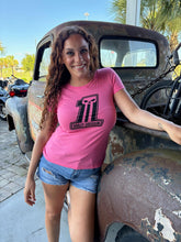 Load image into Gallery viewer, Savannah Harley-Davidson custom Women's HD Dark Trait On Pink t-shirt