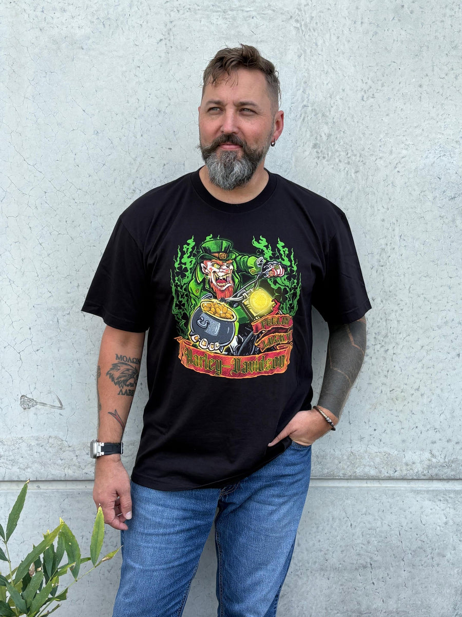 Hilton Head Harley-Davidson custom Men's Feeling Lucky t-shirt