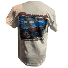 Load image into Gallery viewer, Savannah Harley Davidson Men's USA Slant Patriotic Short Sleeve T-Shirt