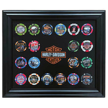 Load image into Gallery viewer, Harley-Davidson Classic Bar & Shield Magnetic Poker Chip Frame - Holds 20 Chips - DW6912