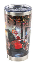 Load image into Gallery viewer, Harley-Davidson Biker Santa Travel Mug, Double-Wall Stainless Steel, 20 oz.