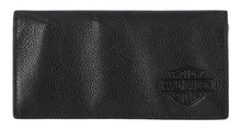 Load image into Gallery viewer, Harley-Davidson Men's Classic Genuine Pebble Leather B&S Long Wallet