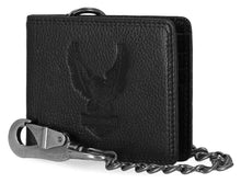 Load image into Gallery viewer, Harley-Davidson Men's Embossed Eagle Billfold Chain RFID Wallet