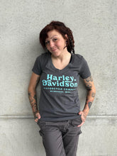 Load image into Gallery viewer, Savannah Harley-Davidson custom Women&#39;s Minted v-neck t-shirt
