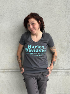 Savannah Harley-Davidson custom Women's Minted v-neck t-shirt
