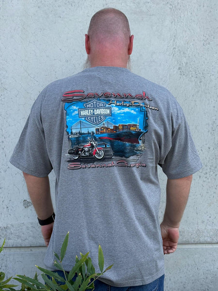 Savannah Harley-Davidson Howling Free Men's T-Shirt