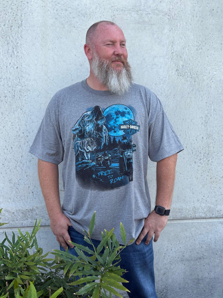 Savannah Harley-Davidson Howling Free Men's T-Shirt
