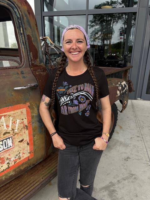 Savannah Harley-Davidson Ladies Riding Far Crew neck T-Shirt
