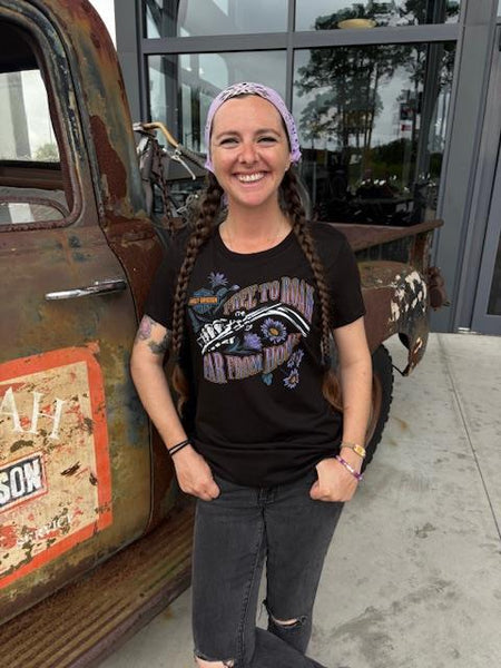 Savannah Harley-Davidson Ladies Riding Far Crew neck T-Shirt