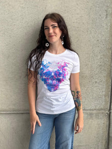 Savannah Harley-Davidson Women's Smoken N Flame Skull T-shirt