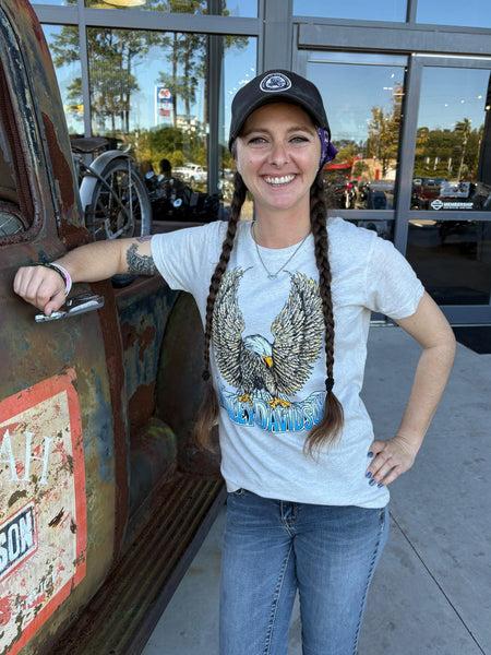 Savannah Harley-Davidson custom Women's H-D Upswept Eagle t-shirt