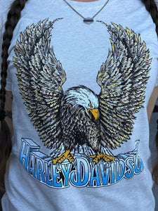 Savannah Harley-Davidson custom Women's H-D Upswept Eagle t-shirt
