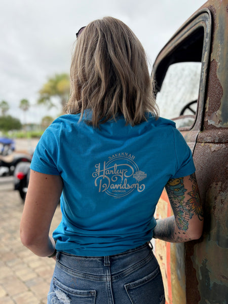 Savannah Harley-Davidson custom Women's HD Speed Eagle t-shirt