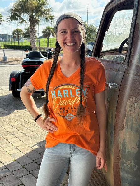 Savannah Harley-Davidson Women's Soars V-Neck T-Shirt
