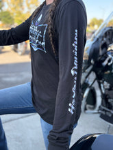Load image into Gallery viewer, Savannah Harley-Davidson custom Women&#39;s long-sleeved Willie Chrome shirt
