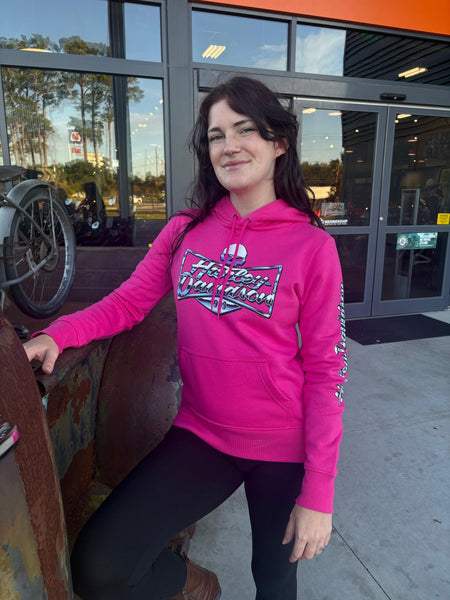 Savannah Harley-Davidson custom Women's Willie Chrome pullover hoodie