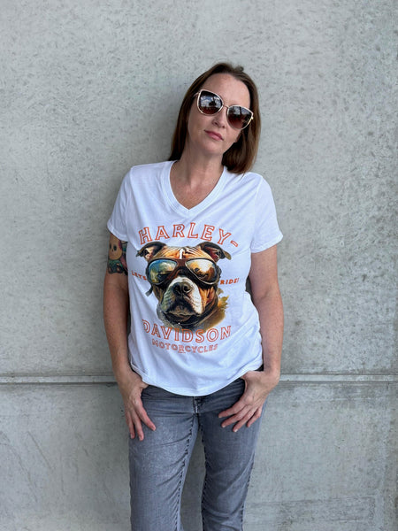 Savannah Harley-Davidson custom Women's H-D Buddy V-neck t-shirt
