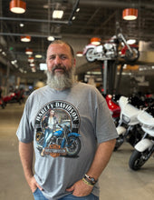 Load image into Gallery viewer, Savannah Harley-Davidson Men&#39;s custom Vintage Garage Pin Up t-shirt
