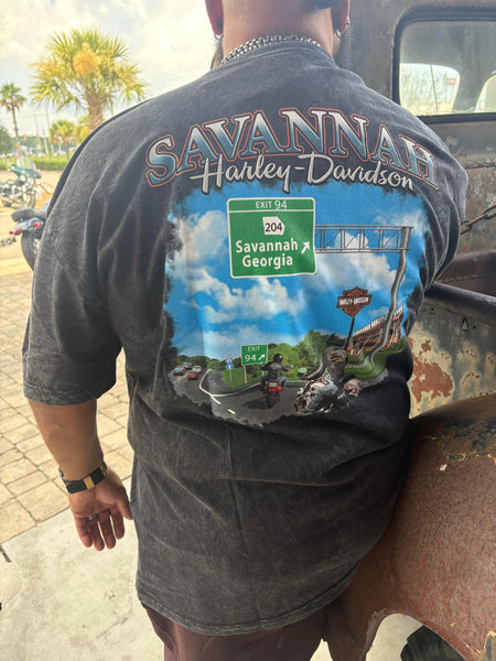 Savannah Harley-Davidson H-D Electrified Men's custom t-shirt