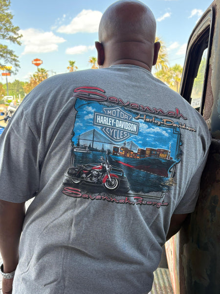 Savannah Harley-Davidson custom Men's Chain pocket t-shirt