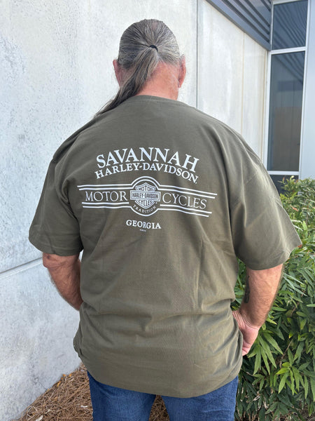 Savannah Harley-Davidson custom Men's Harley Strike pocket tee