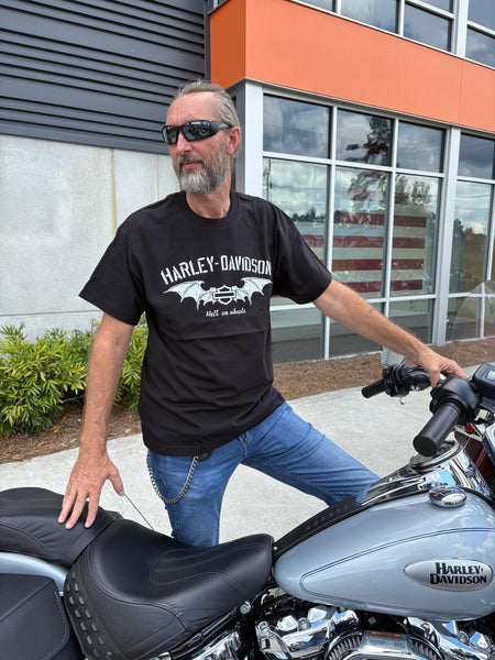 Savannah Harley-Davidson Men's custom H-D Hell On Wheels Wings s/s t-shirt