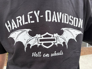 Savannah Harley-Davidson Men's custom H-D Hell On Wheels Wings s/s t-shirt