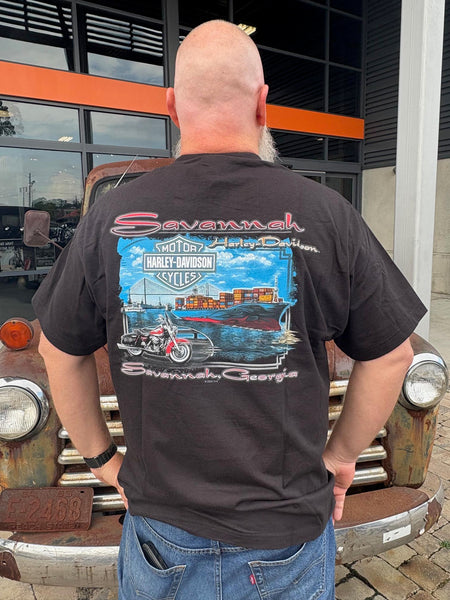 Savannah Harley-Davidson custom Men's H-D Heat Of The Night t-shirt