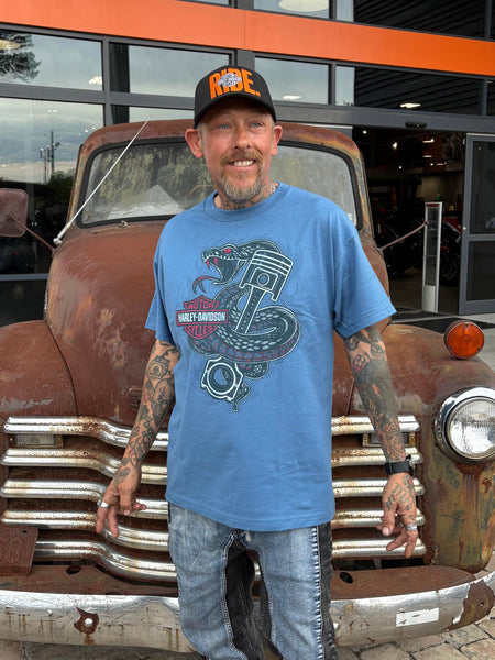 Savannah Harley-Davidson custom Men's HD Hiss Piston t-shirt