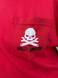 Savannah Harley-Davidson Men's custom H-D Willie Wrenches pocket tee