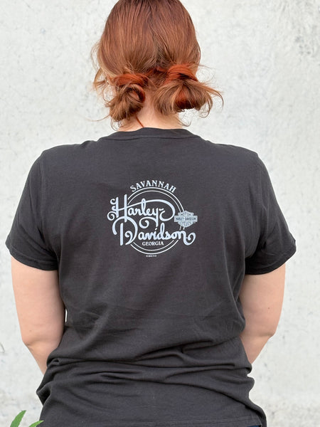 Savannah Harley-Davidson custom Women's Barbed Roses tee