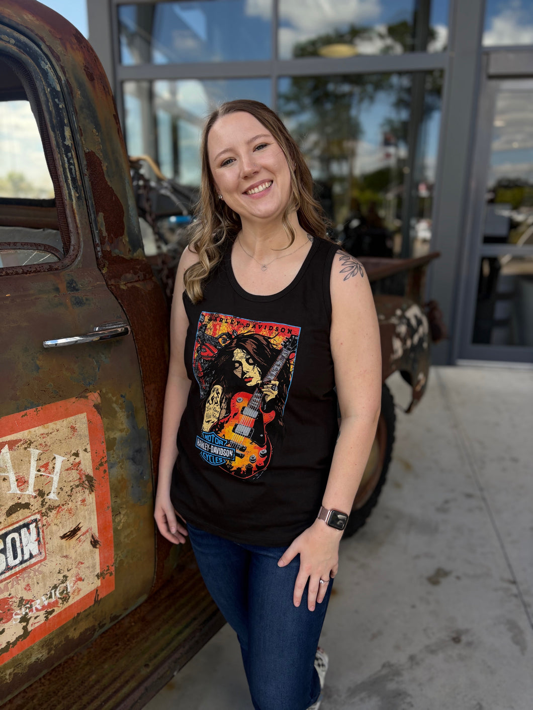 Savannah Harley-Davidson women's custom HD Rocker tank