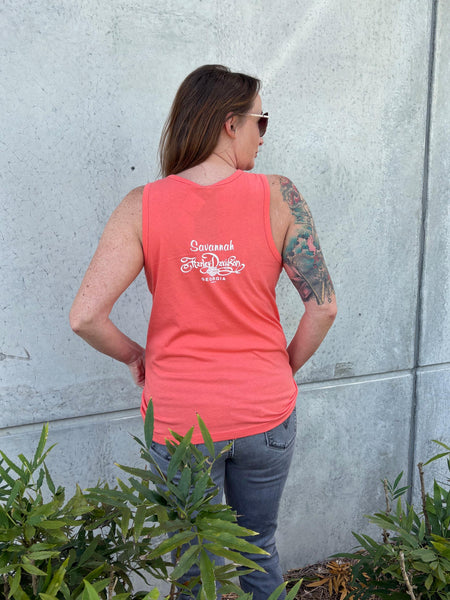 Savannah Harley-Davidson Women's custom H-S Pin Stripe Wings tank