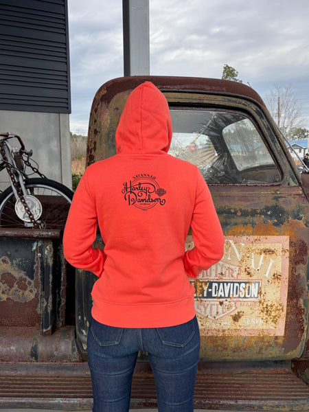 Savannah Harley-Davidson custom Women's Fast Time USA hoodie