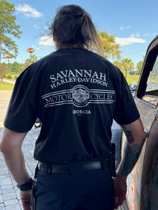 Savannah Harley Davidson custom Sword and Skull s/s t-shirt