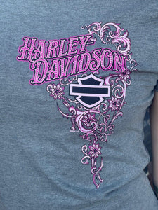 Savannah Harley-Davidson custom Women's Scroll Shine t-shirt
