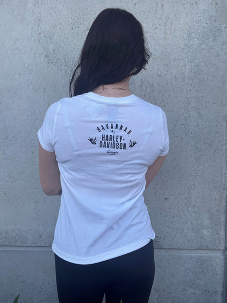 Savannah Harley-Davidson custom Women's Genuine t-shirt
