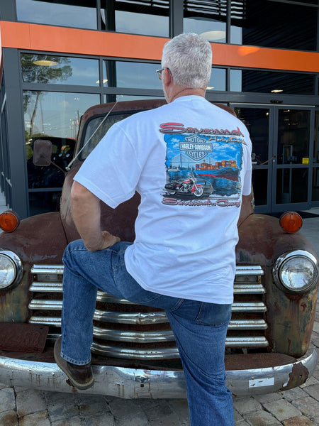 Savannah Harley-Davidson custom Men's Steel Shield t-shirt
