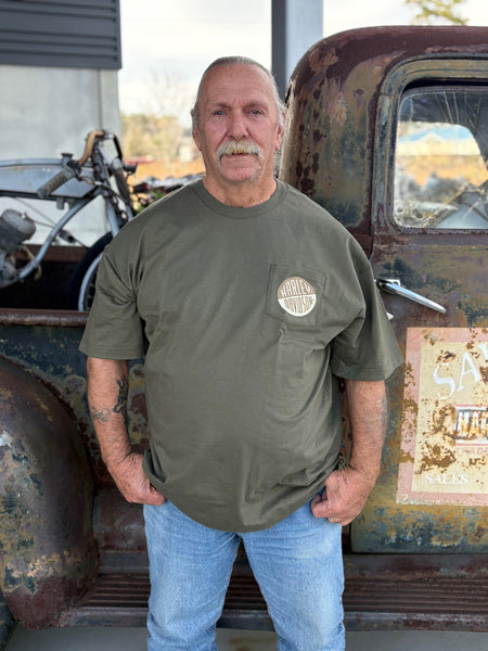 Savannah Harley-Davidson custom Men's Contrast pocket t-shirt