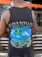 Load image into Gallery viewer, Savannah Harley-Davidson custom men's Skull Stack tank
