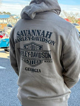 Load image into Gallery viewer, Savannah Harley-Davidson custom Men's Flame Wave hoodie

