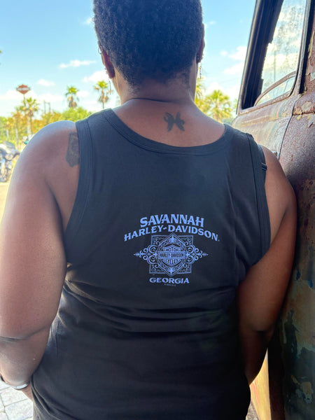 Savannah Harley-Davidson custom Women's Willie Ombre tank top