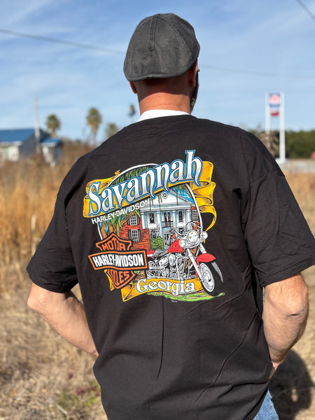 Savannah Harley-Davidson custom Men's Winged Arch t-shirt