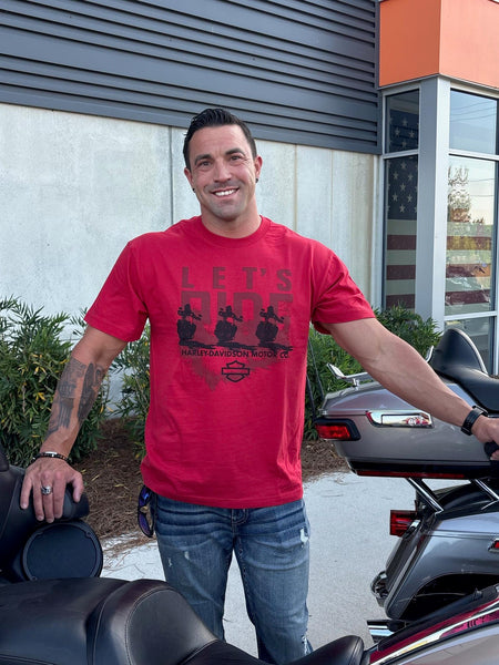 Savannah Harley-Davidson custom Men's Let's Ride t-shirt
